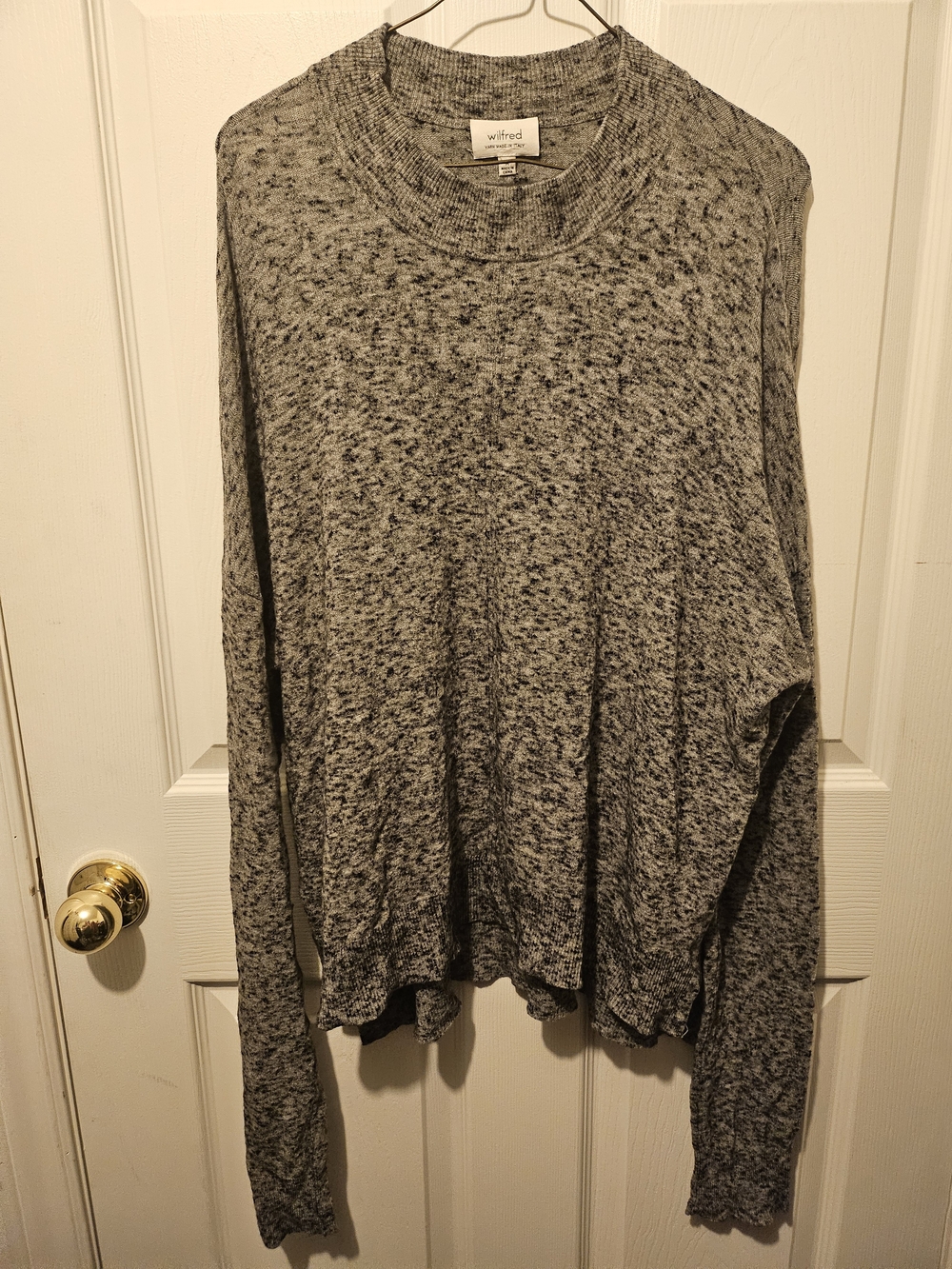 Wilfred Marled 26 Ptp Gray Crewneck Pullover Sweater